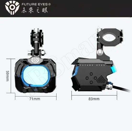 Мотофары Future Eyes F30P LED Yellow DRL 120W 6500Lm ДХО желтый / ближнее белый / дальнее белый