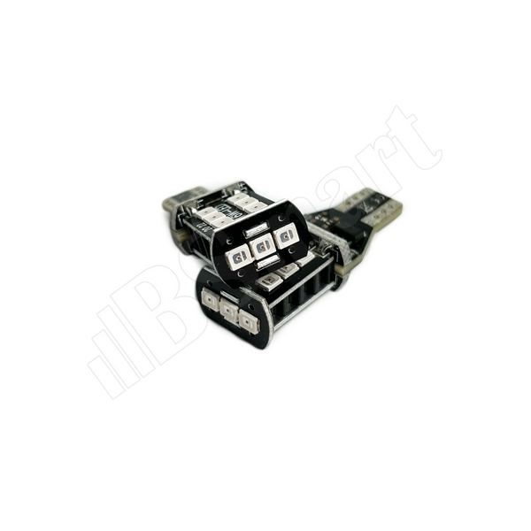 Автолампа  LED диод SMD 2835 T15 W16W 12В 16Вт Красный