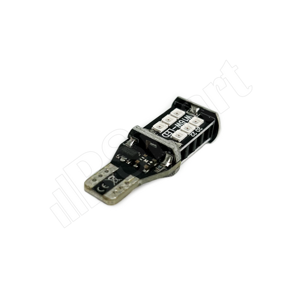 Автолампа  LED диод SMD 2835 T15 W16W 12В 16Вт Красный