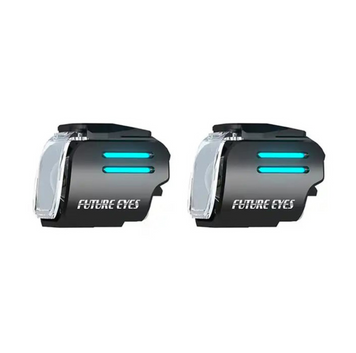 Мотофари Future Eyes UF1 LED DRL 68W ДХО блакитний / ближнє жовтий / дальнє білий безпровідна кнопка