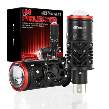 Міні лінзи автомобільні mini Bi-LED BSmart BS-T05 цоколь H4 55W / 60W 12V 6000K
