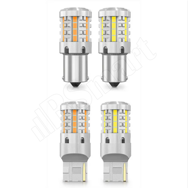 Автолампа заднего хода LED BSmart BS7c 1156 P21W BA15S 12В 21Вт обманка Canbus Белый диод 26SMD 3020