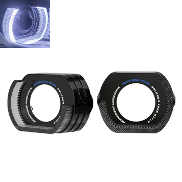 Маски для лінз з LED підсвіткою 5D angel eyes white color L-type BSmart Shroud 3.0 дюйма