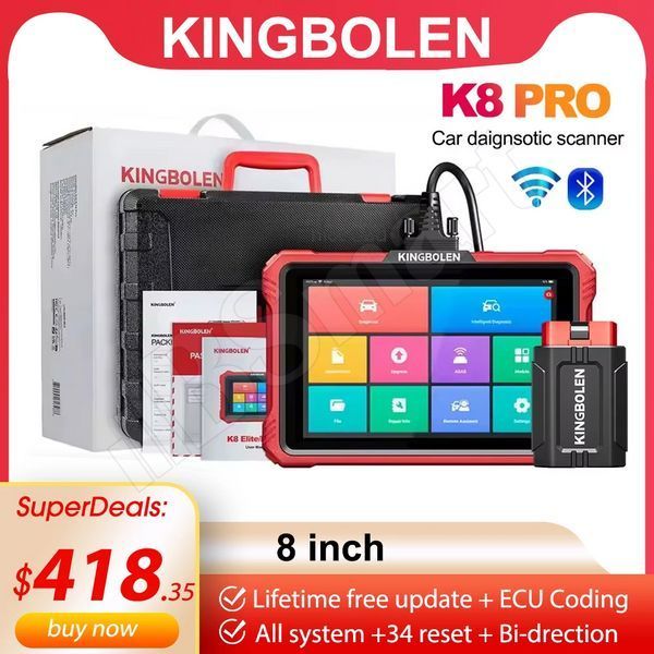 Мультимарочний діагностичний автосканер&nbsp;Kingbolen K8 Pro