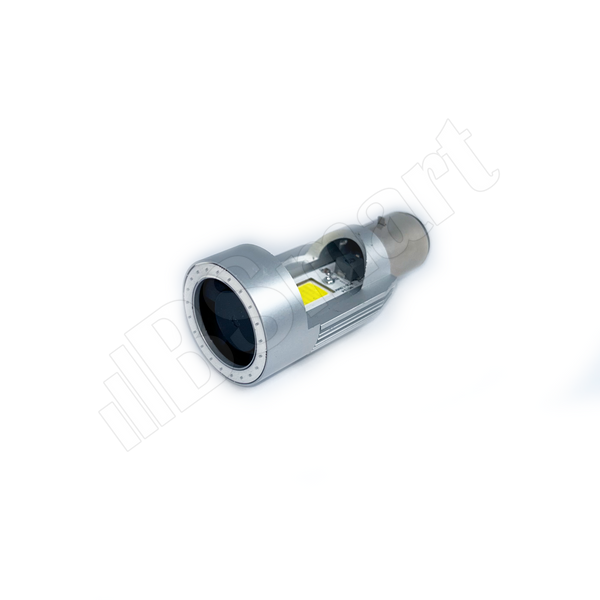 Мотолампа BSmart M6F LED цоколь H6 диод COB 12В 30Вт голубая подсветка ближний-желтый, дальний-белый