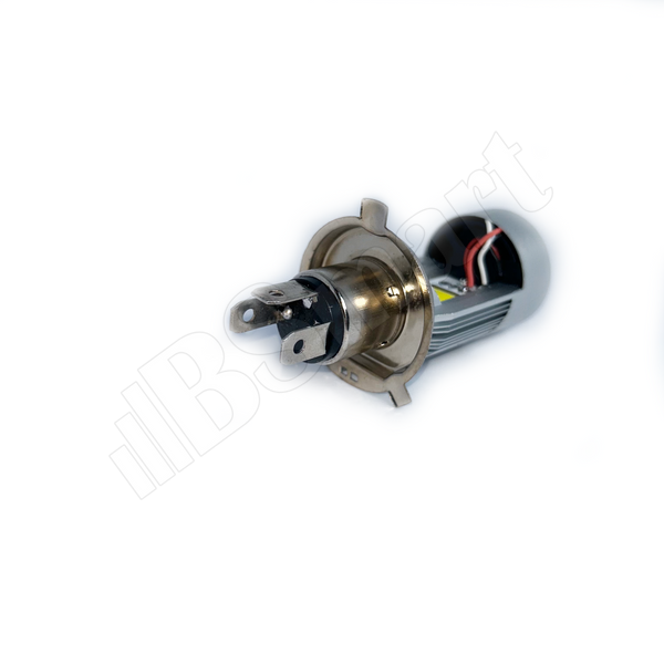 Мотолампа BSmart M6F LED цоколь H4 диод COB 12В 20Вт  белая подсветка ближний-желтый, дальний-белый