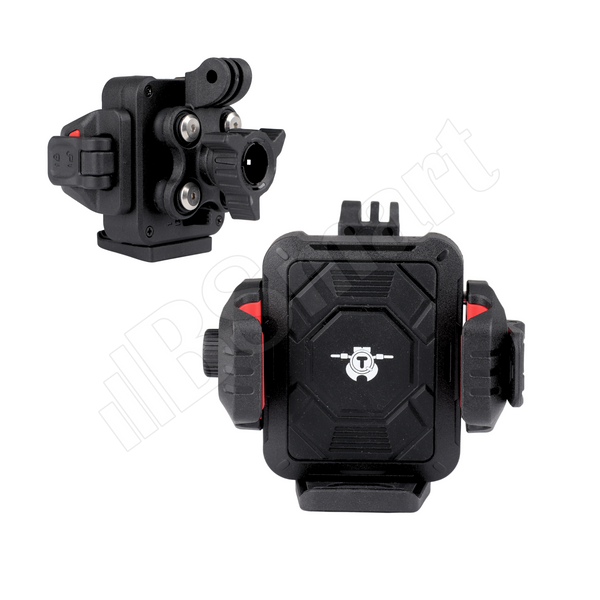 Мото держатель BSmart TQ133 для телефона с демпфером вибрации и держателем GoPro Insta 360 на руль