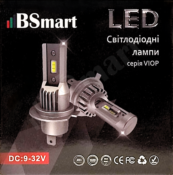 Автолампи LED BSmart V10P цоколь H15 Canbus діод Seoul-CSP Пд Корея 8000Лм 12В-24В