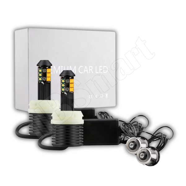 Автолампи LED BSmart DRL/turn ДХО Поворот діод LG Epistar 3535 CANBUS 1156 PY21W BAU15S білий жовтий 110231 фото Автолампи LED BSmart DRL/turn ДХО Поворот діод LG Epistar 3535 CANBUS 1156 PY21W BAU15S білий жовтий