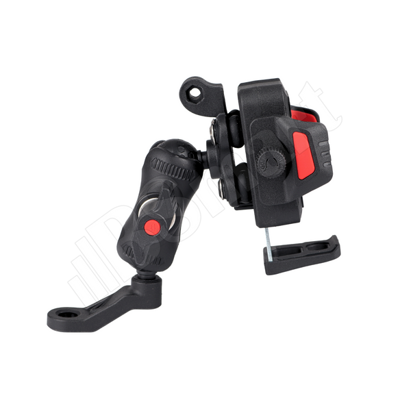 Мото держатель BSmart TQ136 для телефона с демпфером вибрации и держателем GoPro Insta 360 под зеркало