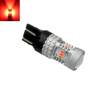 Автолампа LED BSmart BS5n W21/5W 7443 T20 3020 14SMD 12В 21/5Вт Canbus Червона