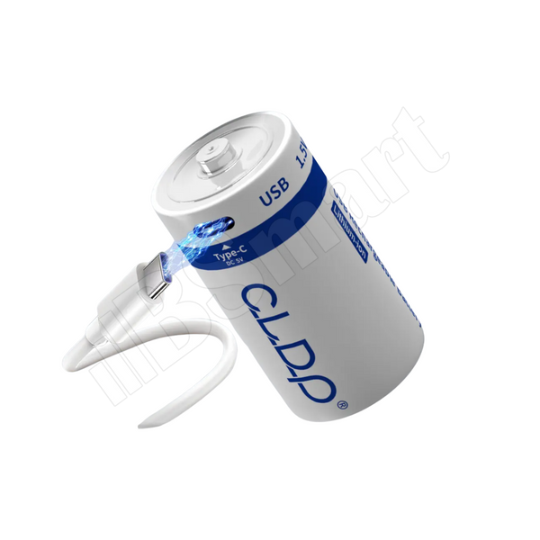 Акумулятор LR20 CLDP Li-ion 1.5V USB Type-C