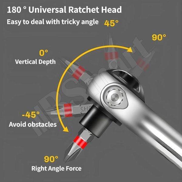 Набір інструментів BSmart Hand Wrench Tool 40 предметів з тріскачкою та торцевими головками
