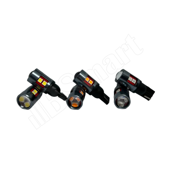 LED автолампа BSmart BS8t цоколь T10 W5W 12В - 24В 9SMD 5Вт Красный