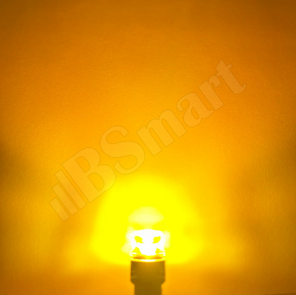 Автолампа LED BSmart BS2 T10 W5W 4SMD 2835 12В жовтий