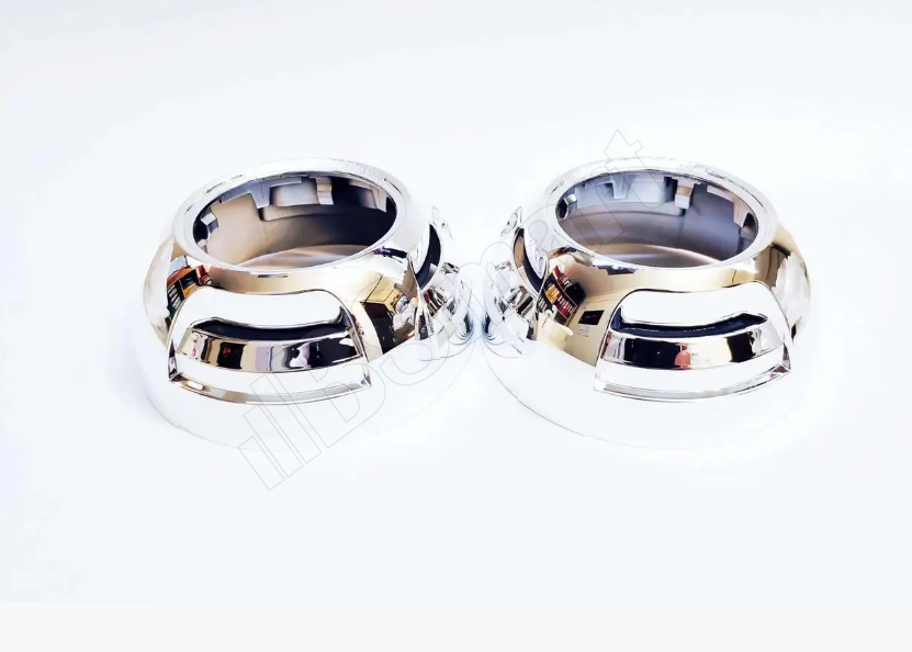 Маски для BI LED линз BSmart Cayenne Round хром 3.0 дюйма