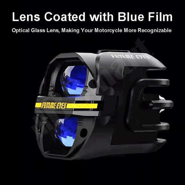 Мотофары Future Eyes X80 LED 120W ближнее жёлтый / дальнее белый