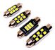 LED светодиодная авто лампа BTLE1285 C5W SMD2835 CANBUS обманка 31 мм белый 100411 фото 3