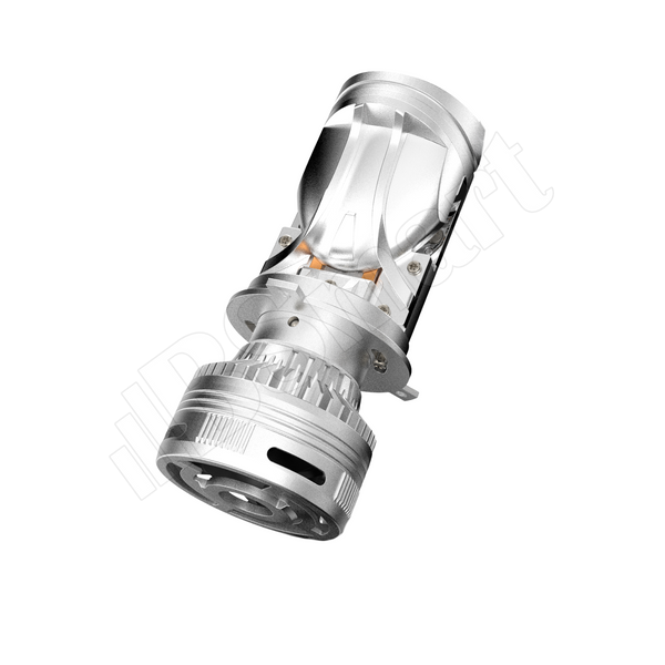 Мотолинза мини H4 Bi-LED Aozoom 40/75Вт 12В 6000K IP65