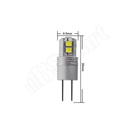 Светодиодная лед авто лампа HP24W G4 Canbus обманка 10 SMD3030 600 Люмен 3Вт 12В Белый