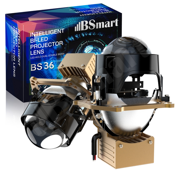 Автомобильные линзы Bi-LED BSmart BS36 2.5 дюйма 12В 55W 5500K