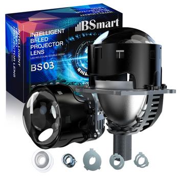 Автомобільні лінзи Bi-LED BSmart BS04 A5+ 3.0 дюйма 12V 52W 5500К Aozoom model