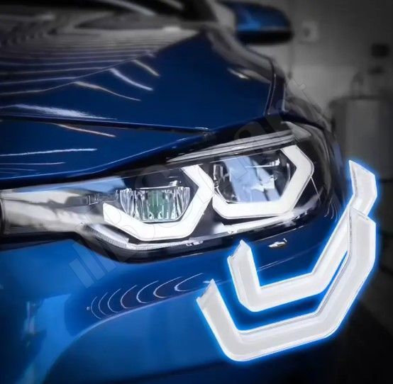 Ангельскі очі BSmart Crystal Angel Eyes ДХВ поворот + RGB BMW F10 F11 F18 F30 F31 F34