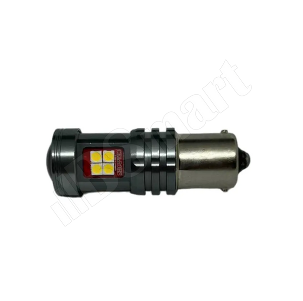 Автолампа світлодіодна LED BSmart BS8t P21W 1156 BA15s 3030 15SMD 12В - 24В біла